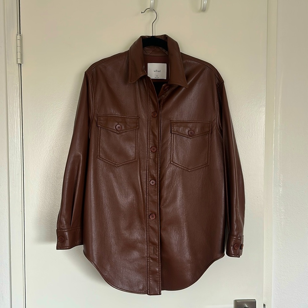 ARITZIA LEATHER GANNA JACKET